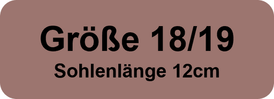 Größe 18/19 Sohlenlänge 12cm