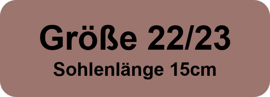 Größe 22/23 Sohlenlänge 15cm