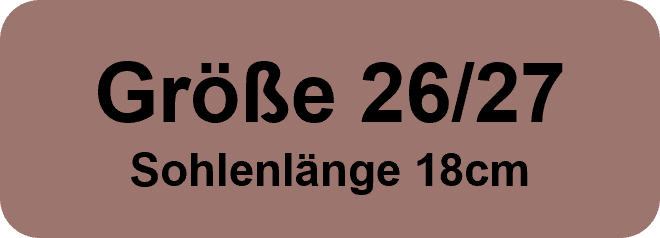 Größe 26/27 Sohlenlänge 18cm