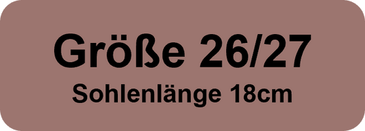 Größe 26/27 Sohlenlänge 18cm