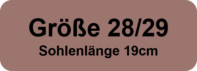 Größe 28/29 Sohlenlänge 19cm