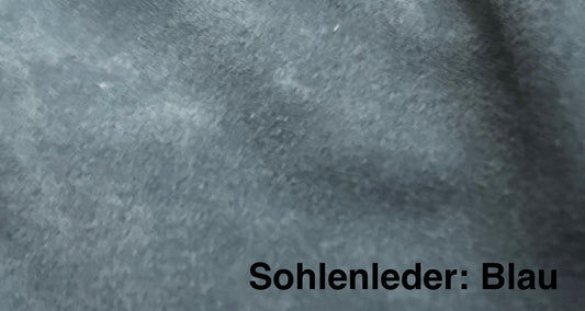 Sohlenleder Blau