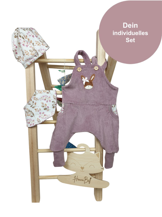 Nachhaltiges Babyset mit umkrempelbaren Bündchen, individuell zusammenstellbar